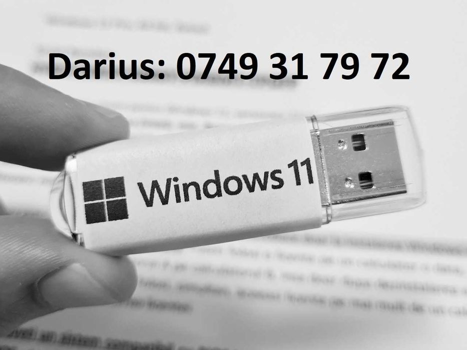 Windows XP, 7, 8.1, 10, 11 și Office cu licență pe stick USB bootabil