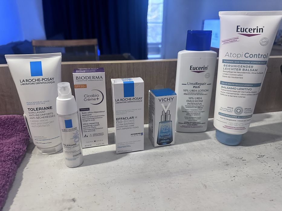 козметика Eucerin , Bioderma , Vichy , Laroche