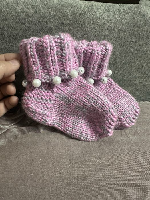 Детские вязанные носки