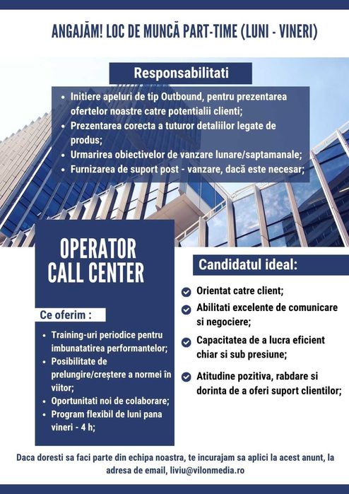 Operator Call Center Part-Time
