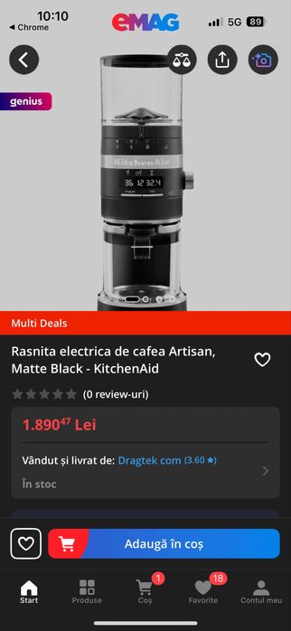 Rajnita de cafea profesionala