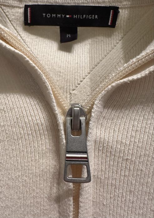 Мъжки пуловер Tommy Hilfiger GLOBAL STRIPE MOCK SWEATER | Размер M