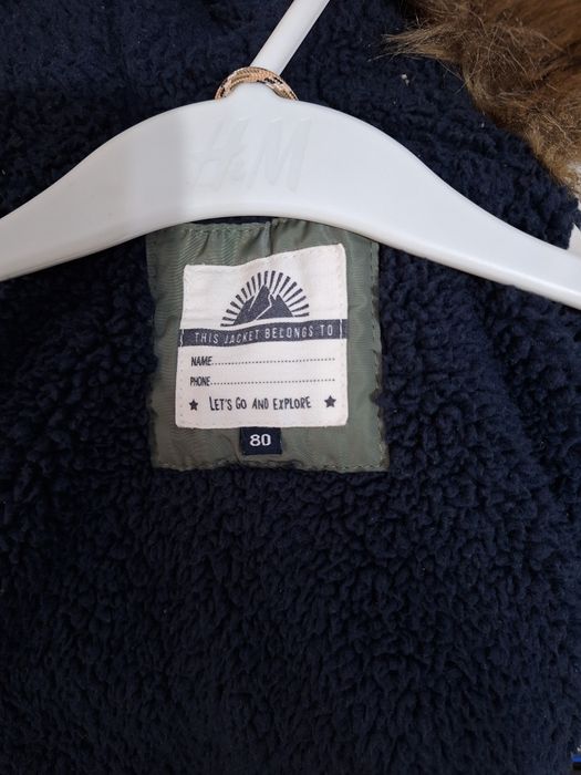 Geacă de iarnă pentru bebeluși, mărimea 80