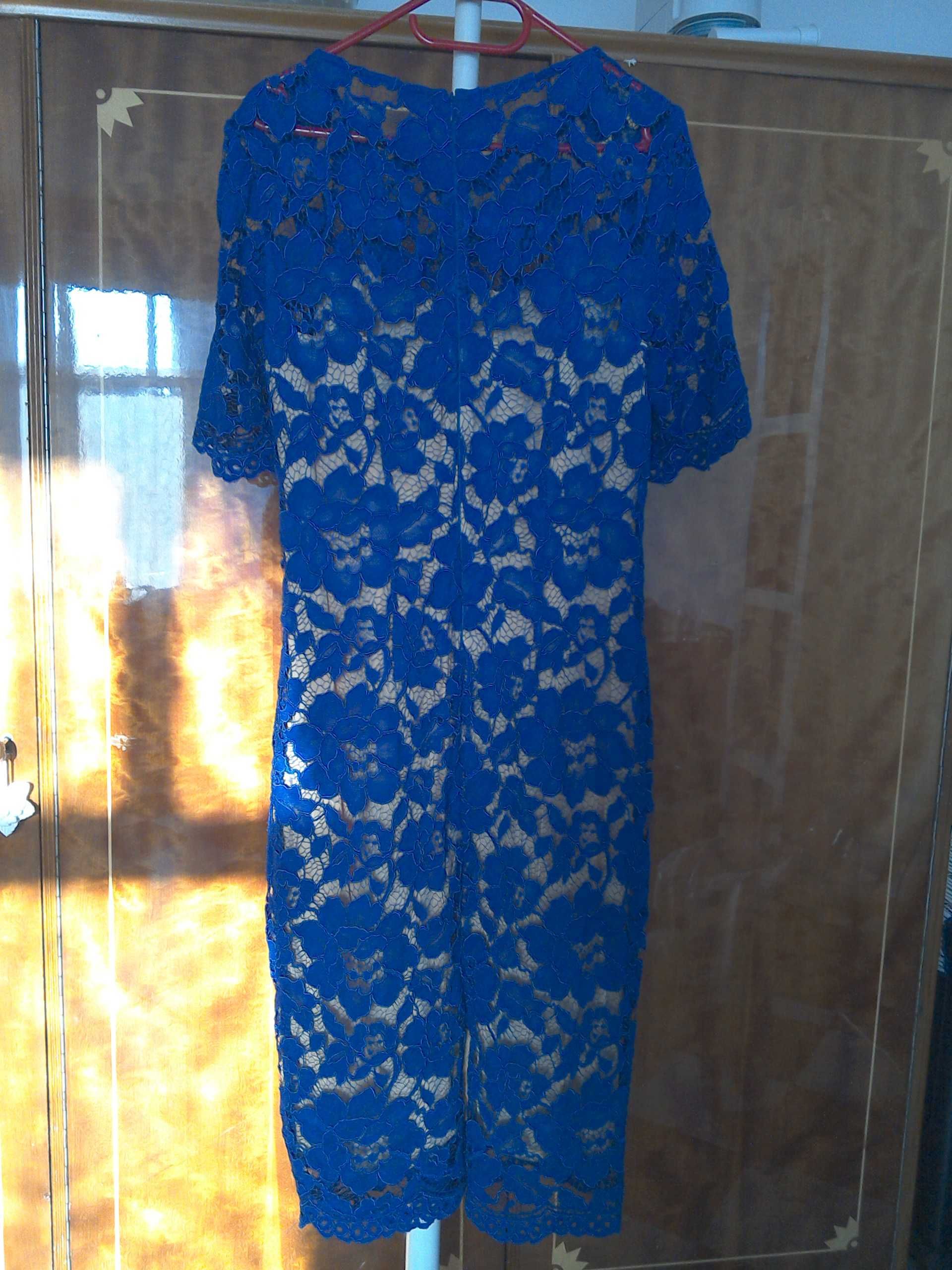 Rochie de dantelă albastră – Nissa