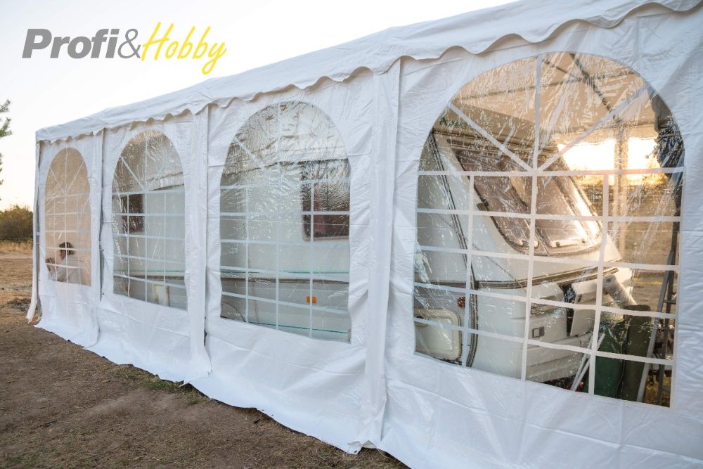 Професионални шатри 5x8 м, огнеустойчив PVC брезент 550 гр/м2