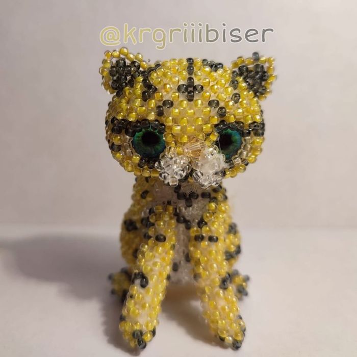 Леопард из бисера