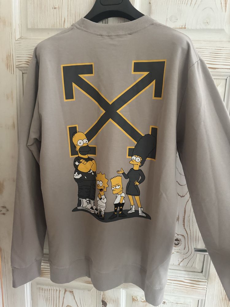 Off-white the simpsons суичер