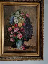 Tablou vas cu flori Joseph Anton Koch