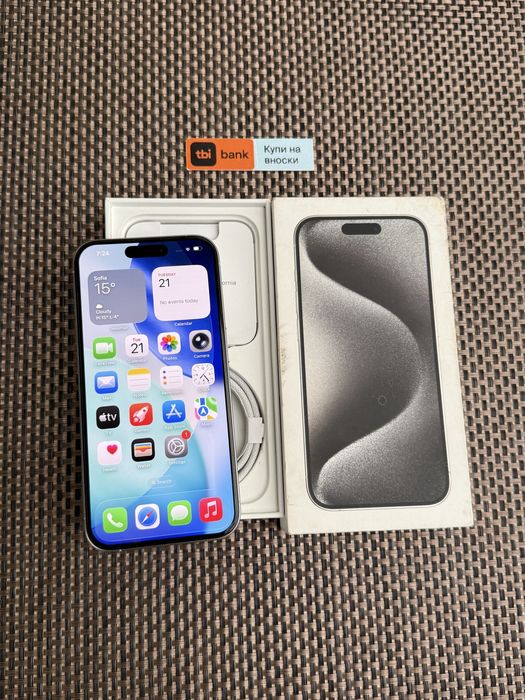 256Gb/*ЛИЗИНГ* IPhone 15 Pro White Titanium Айфон