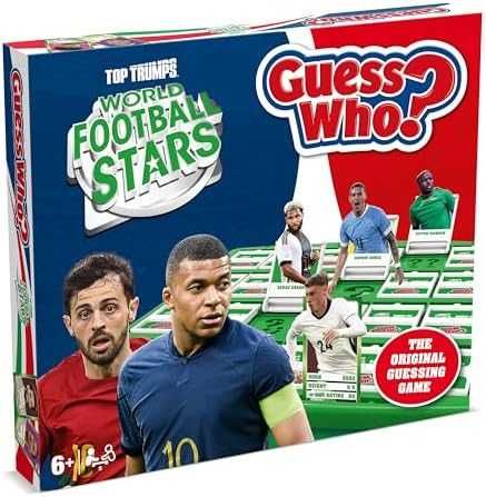Нова английска Настолна Игра Guess Who Футболни Звезди – 6+ Години