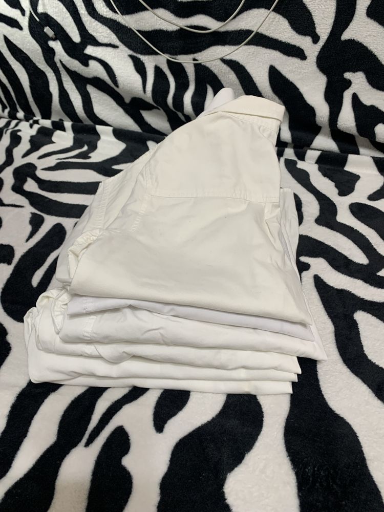 Рубашки белые,  12-13 лет, рост 152-157 см, Фаберлик и LC  Waikiki.