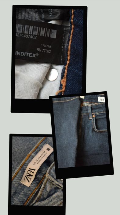 Продавам дънки ZARA, EUR 40
