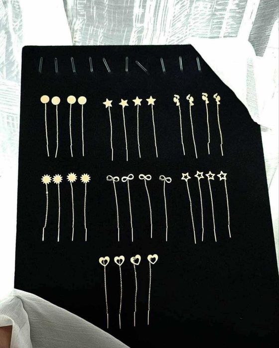 Cercei din aur cu fir