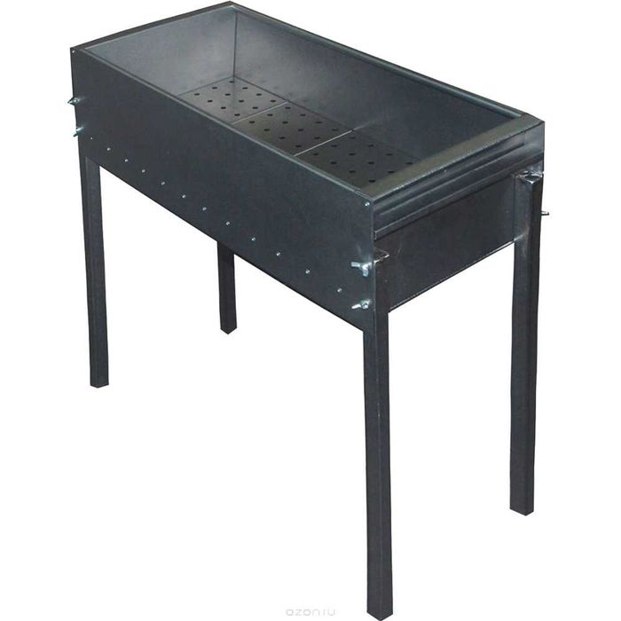 Мангал "ТИТАН" стационарный большой, 700х320х760 мм
