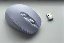 Mouse Wireless & Cablu, Alb/White