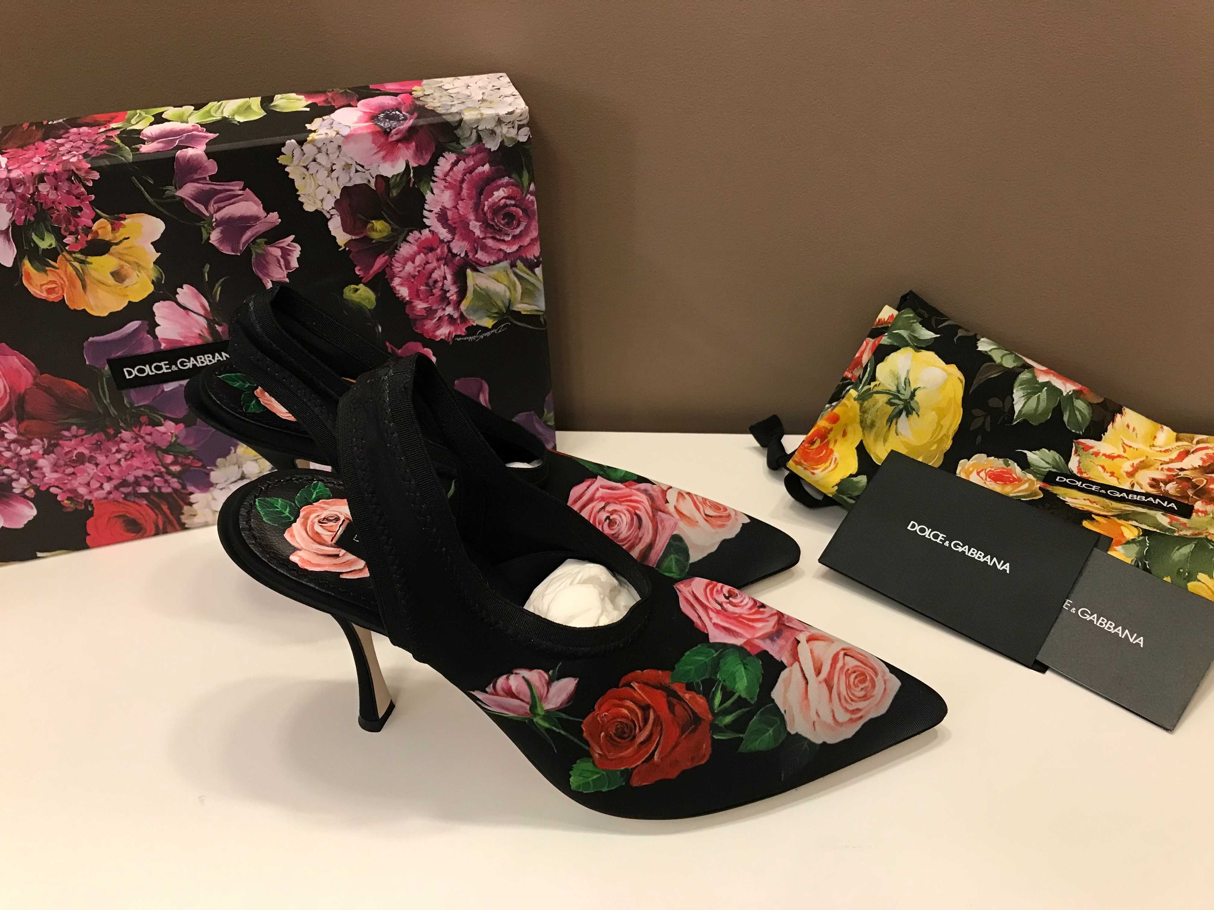 Dolce Gabbana pantofi dama 38,5 originali, full box, retail 595 euro