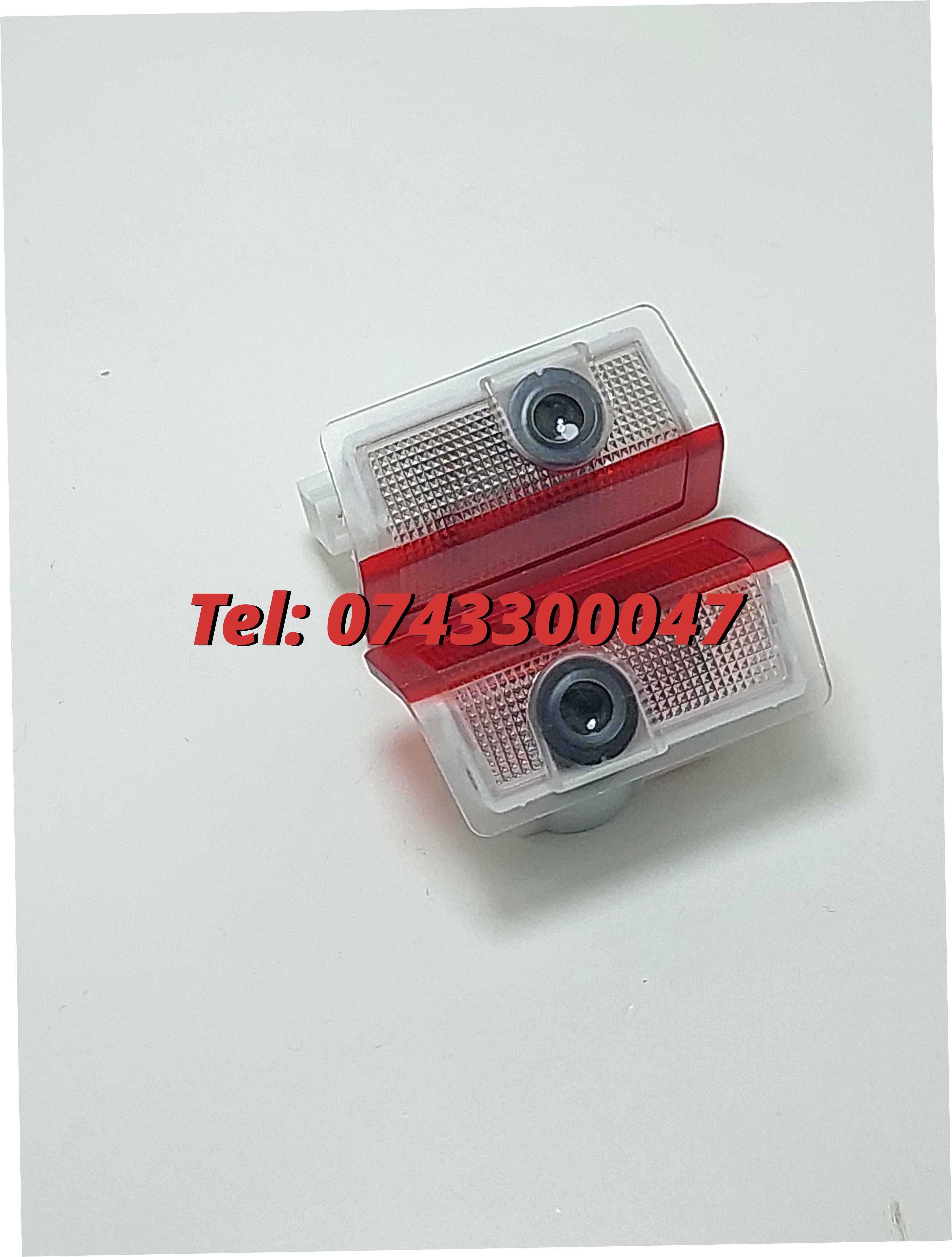 Set 2 Lampi Led Cu Proiector Logo Mercedes Benz Dedicate A B C E