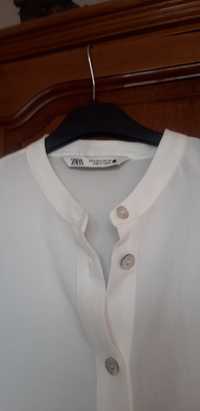 Бяла риза вискоза на Зара нова размер м