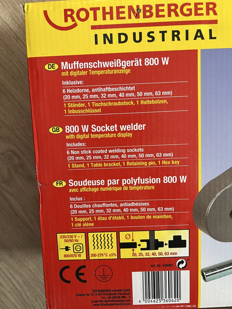 Plita PPR-Rothenberger 800W cu 6 bacuri-NOUA