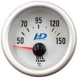 Manometru temperatura ulei HD Racing fond alb OR-LED7703