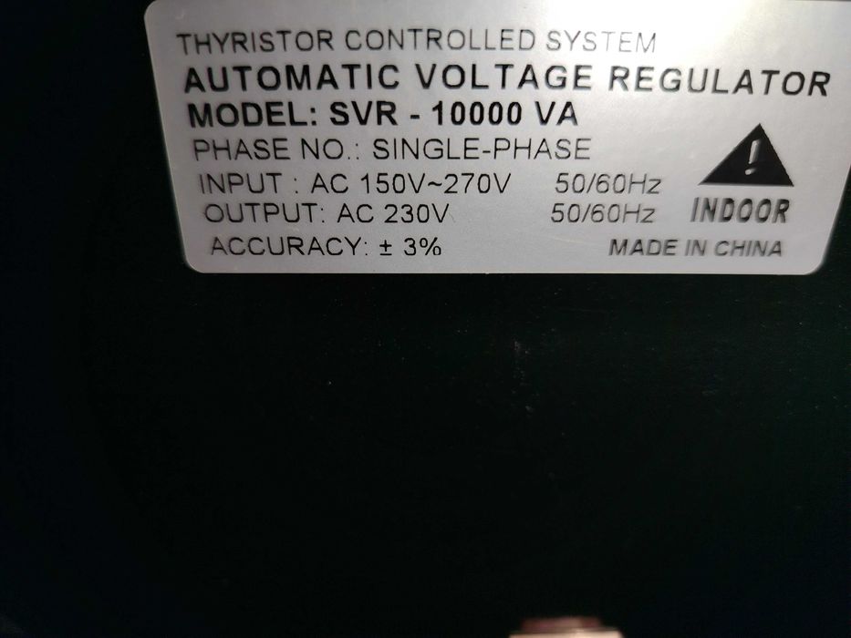 Stabilizator tensiune cu triac SVR 10000 VA