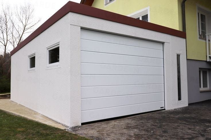 Facem garaje auto pe structură metalică  cu panouri sandwich  la gata