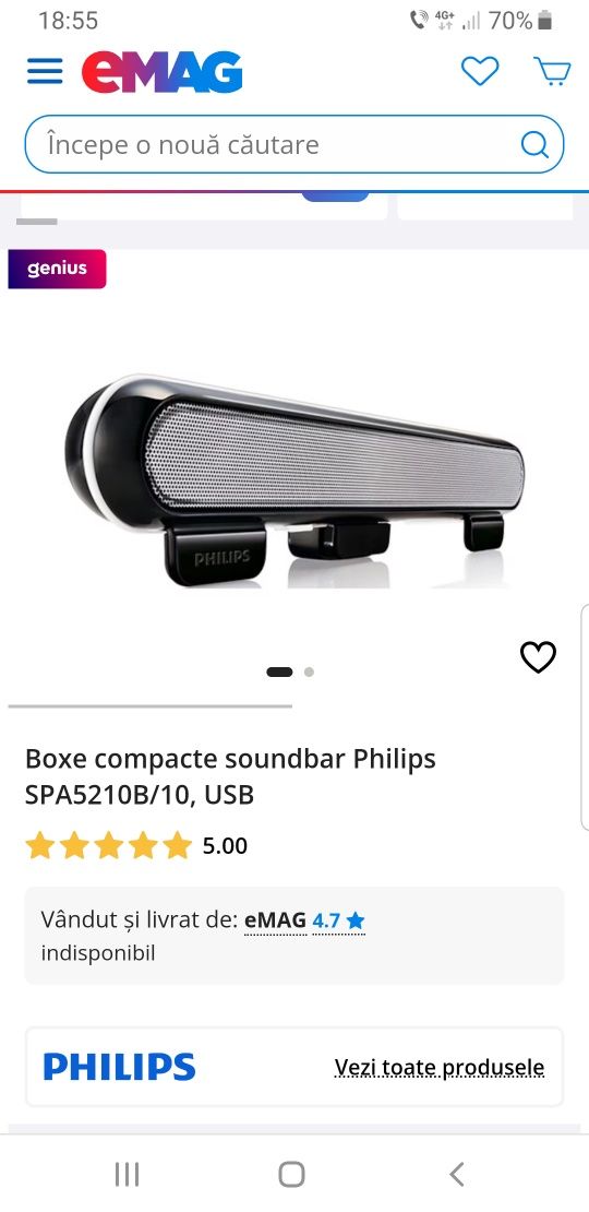 Boxa soundbar Laptop