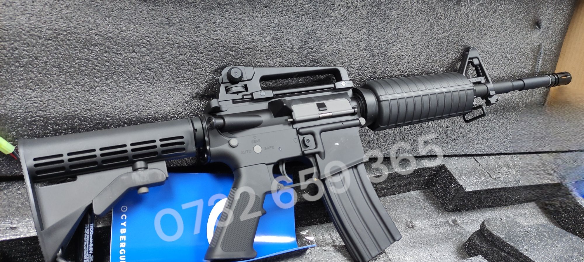 Colt M4A1 full metal arma asalt airsoft mitraliera AEG baterie inclusa