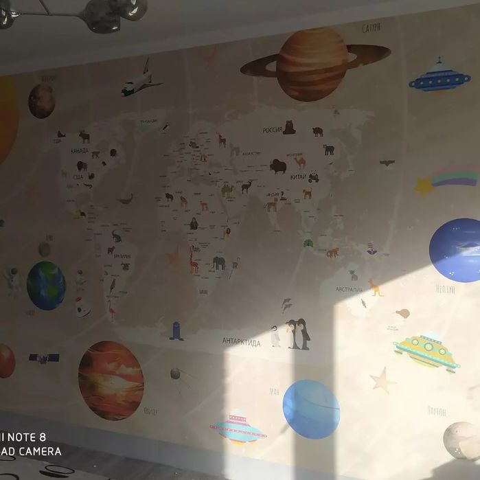 Поклейка обоев,житких обоев фотообои галтелей