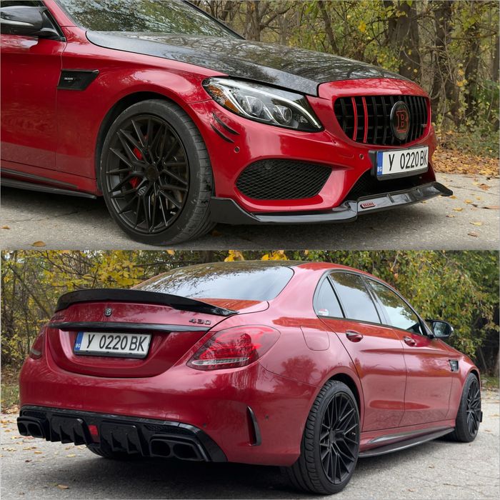 Mercedes-Benz C 400 - Brabus Пакет / Carpay / 64 Цвята Амбиент / Каско