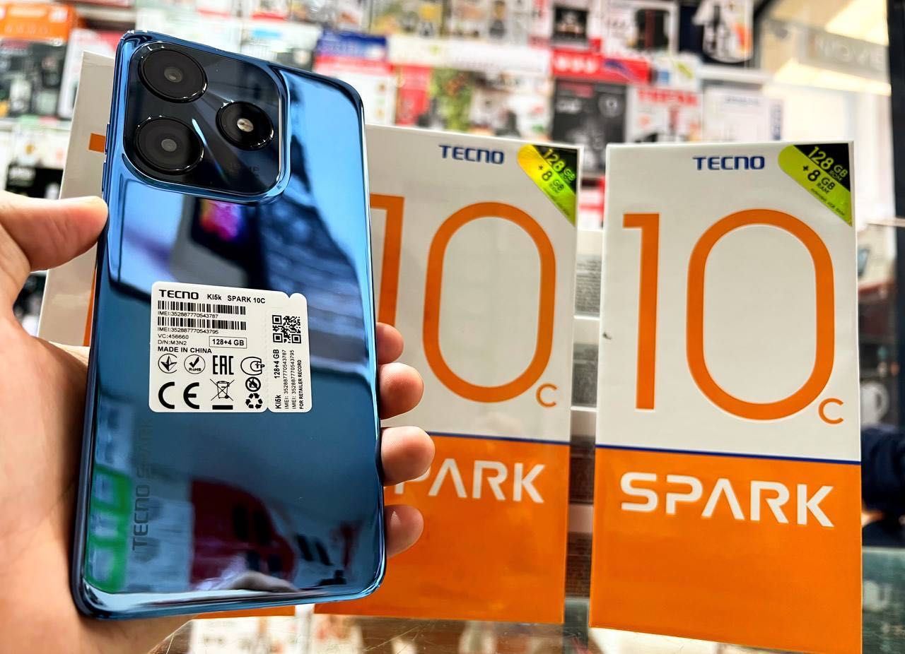 Tecno Spark 10C  2024 64/128Gb (Доставка+Скидка) New 2024!