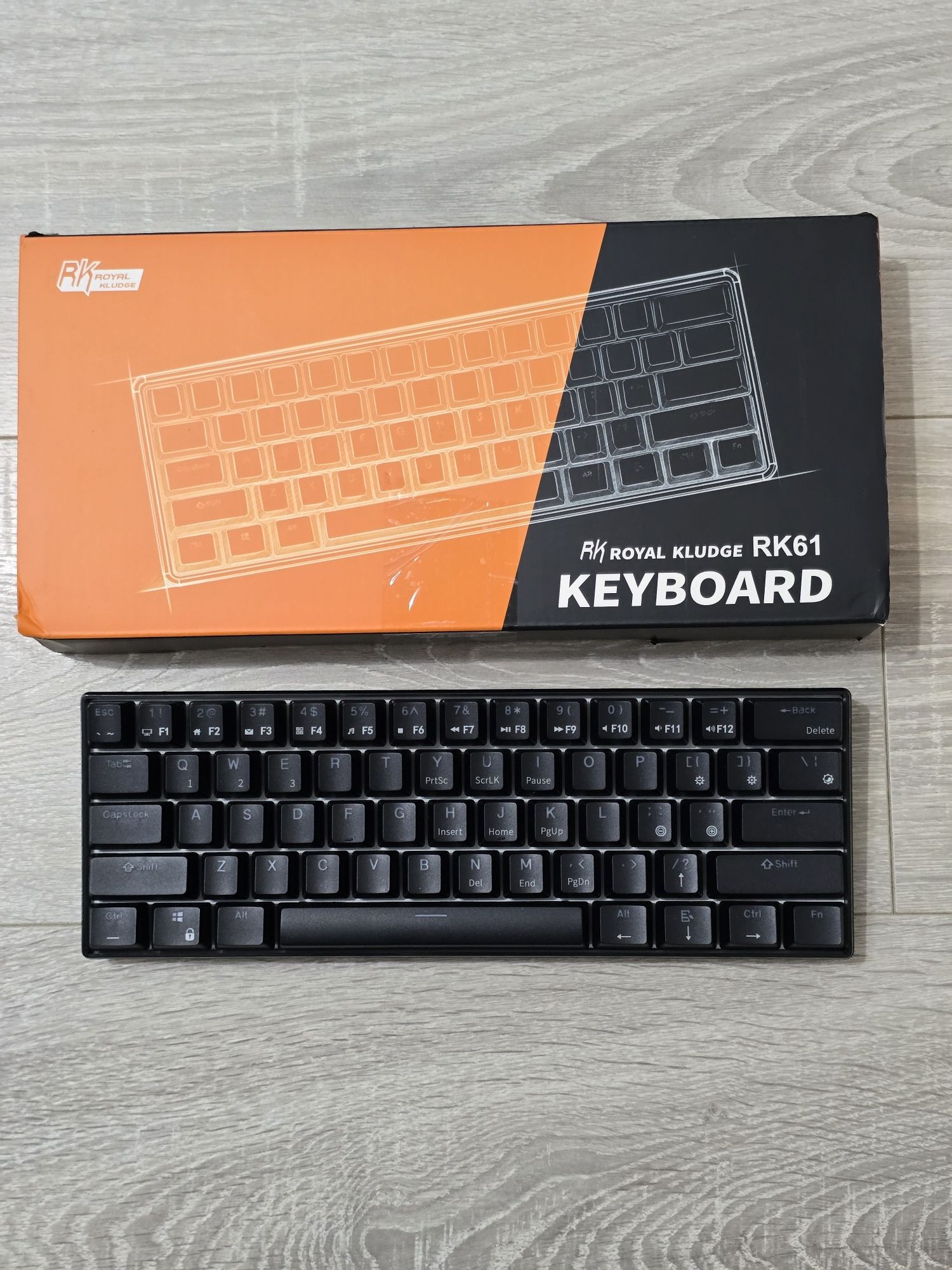 Tastatură mecanică RK ROYAL KLUDGE RK61 60% – Wireless/Bluetooth/Wired