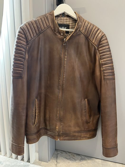 Мъжко кожено яке L размер