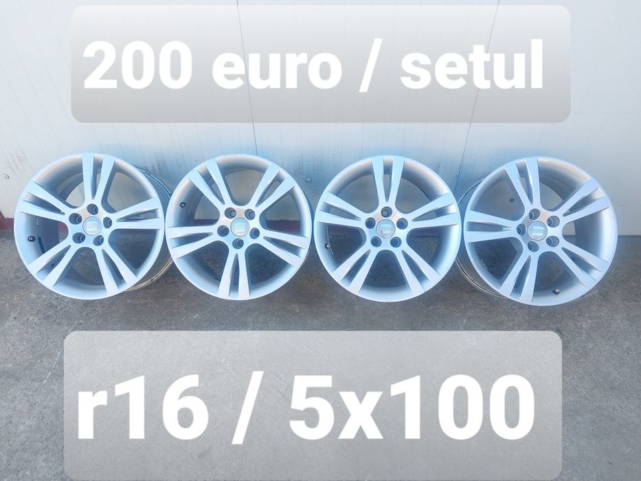Jante aluminiu ORIGINALE r16 / Seat Vw Audi Skoda / 5x100
