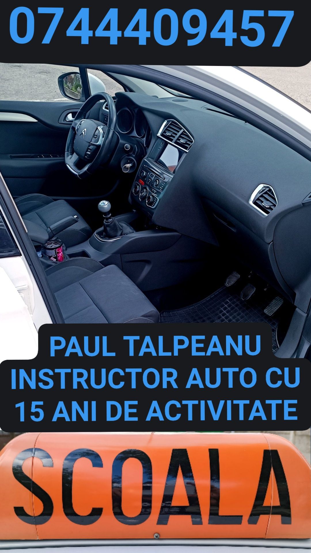 Instructor auto Paul Talpeanu înscrieri cursanti la Bocsa Caras Severi