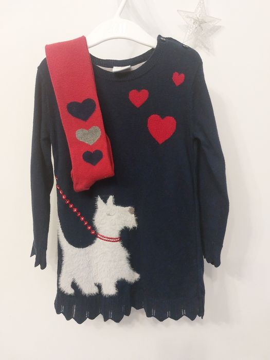 Set Rochie si ciorapi Boboli mărimea 98 ( 3 ani)