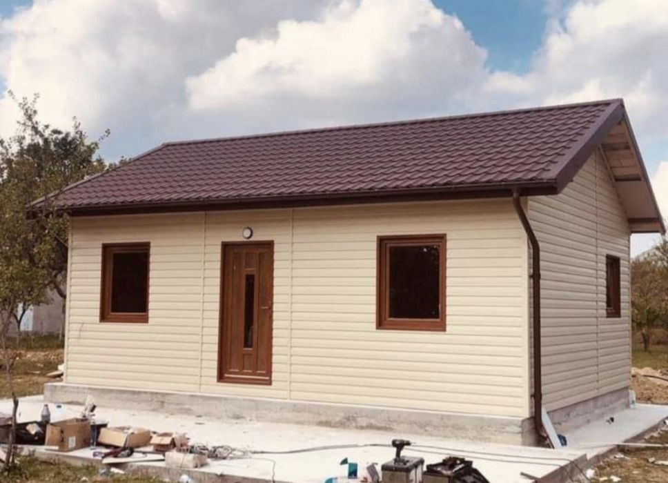 Casă pe structură metalică