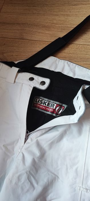 Geaca si pantaloni ski schi fete alb Lisker