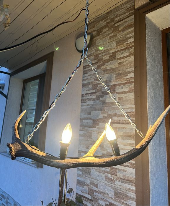 Лампа/Полилей от еленови рога