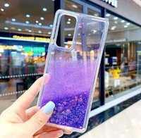 Husa Samsung S20FE Liquid Glitter Hearts