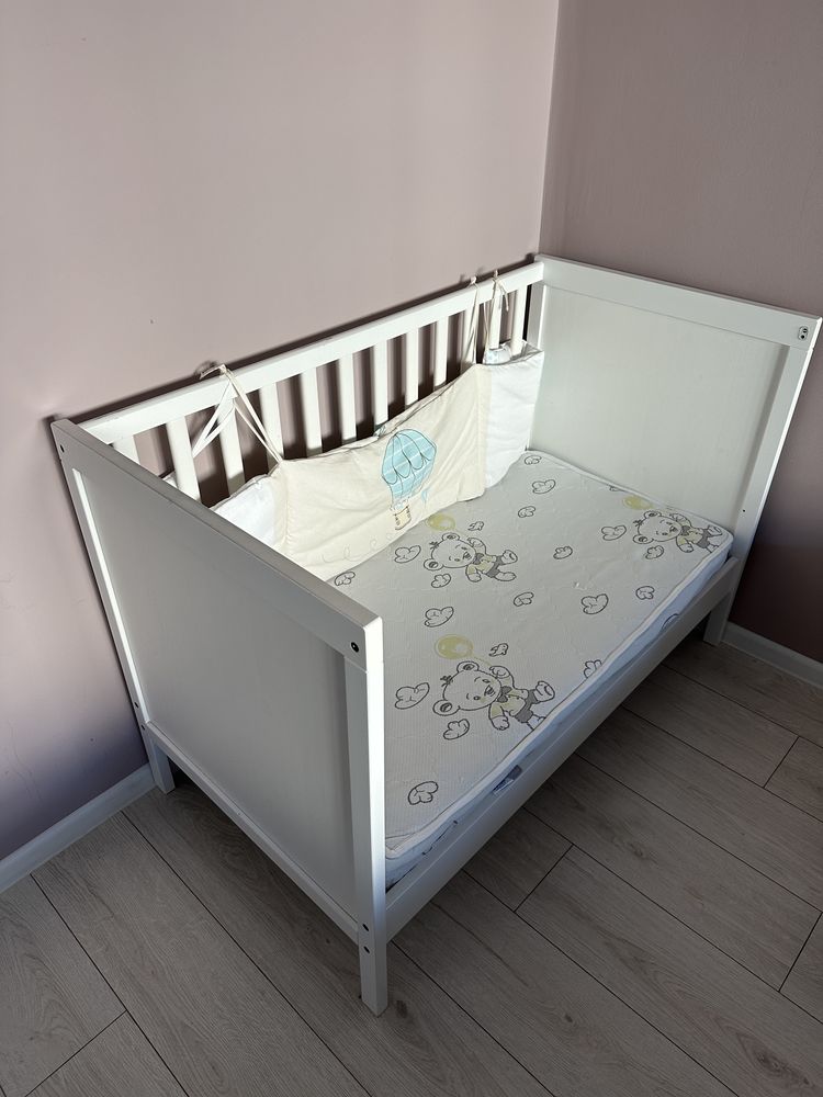 Бебешко легло IKEA SUNDVIK 60/120 + матрак