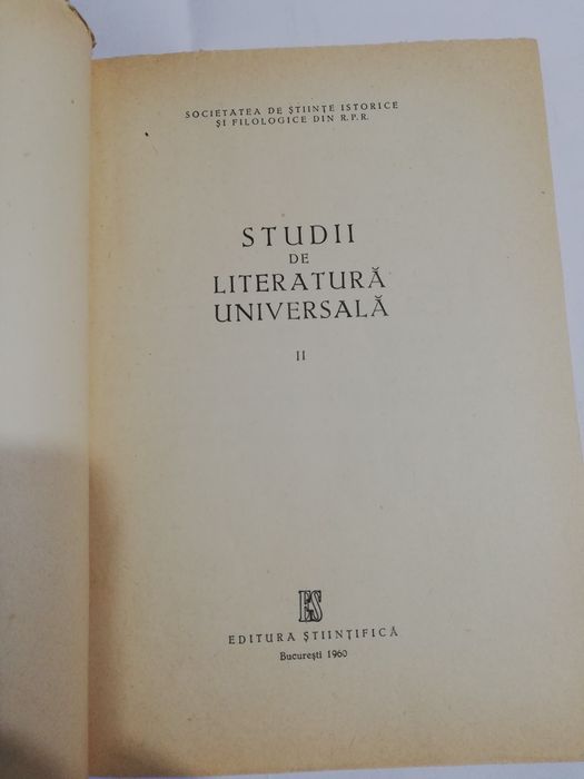 Studii de Literatura Universala