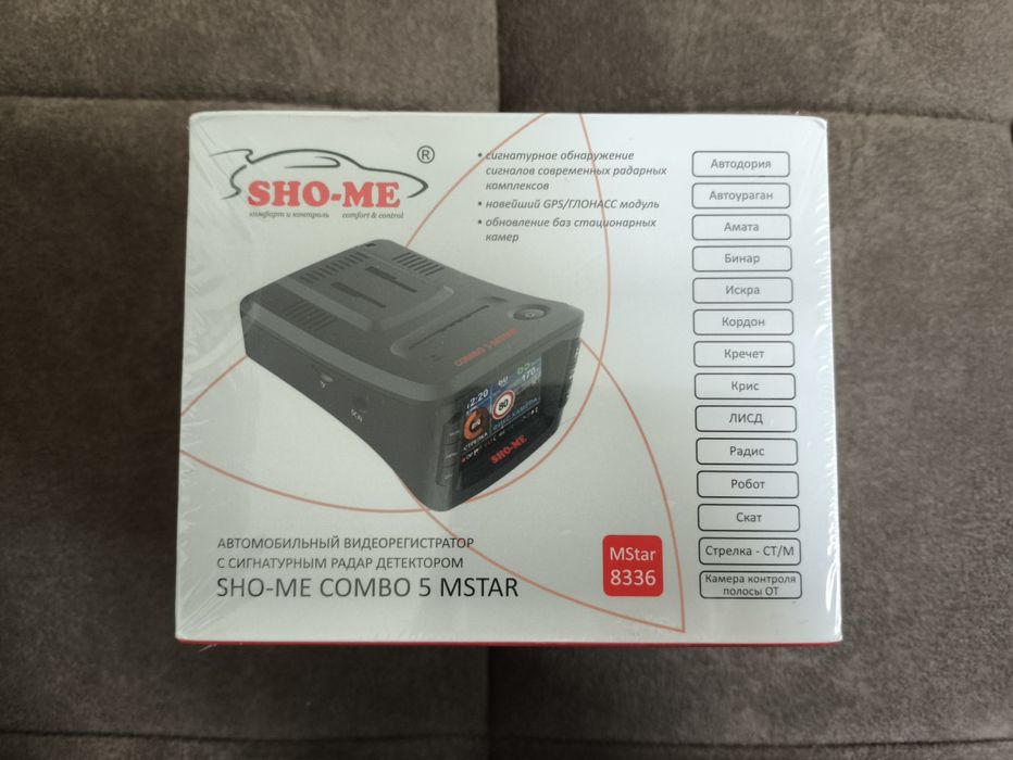 Sho-me Комбо Устройство 3в1 Радар-детектор, Видеорегистратор