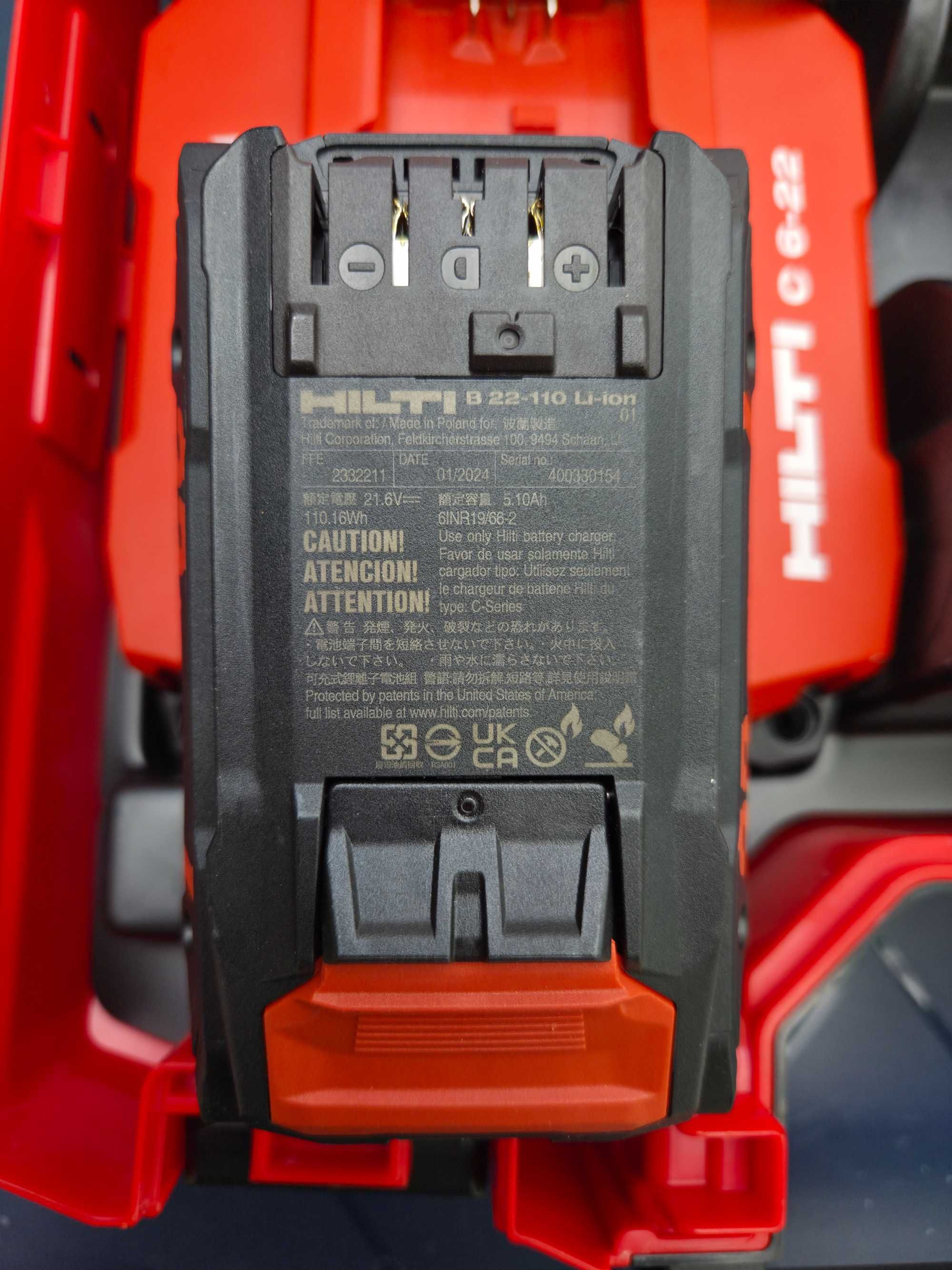 Винтоверт Hilti SF 6-22 ATC от системата Nuron. КАТО НОВ!