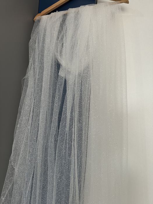 Voal mireasa cu sclipici