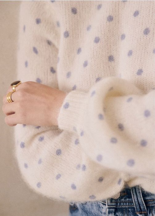 Sezane Alban пуловер с отворен гръб