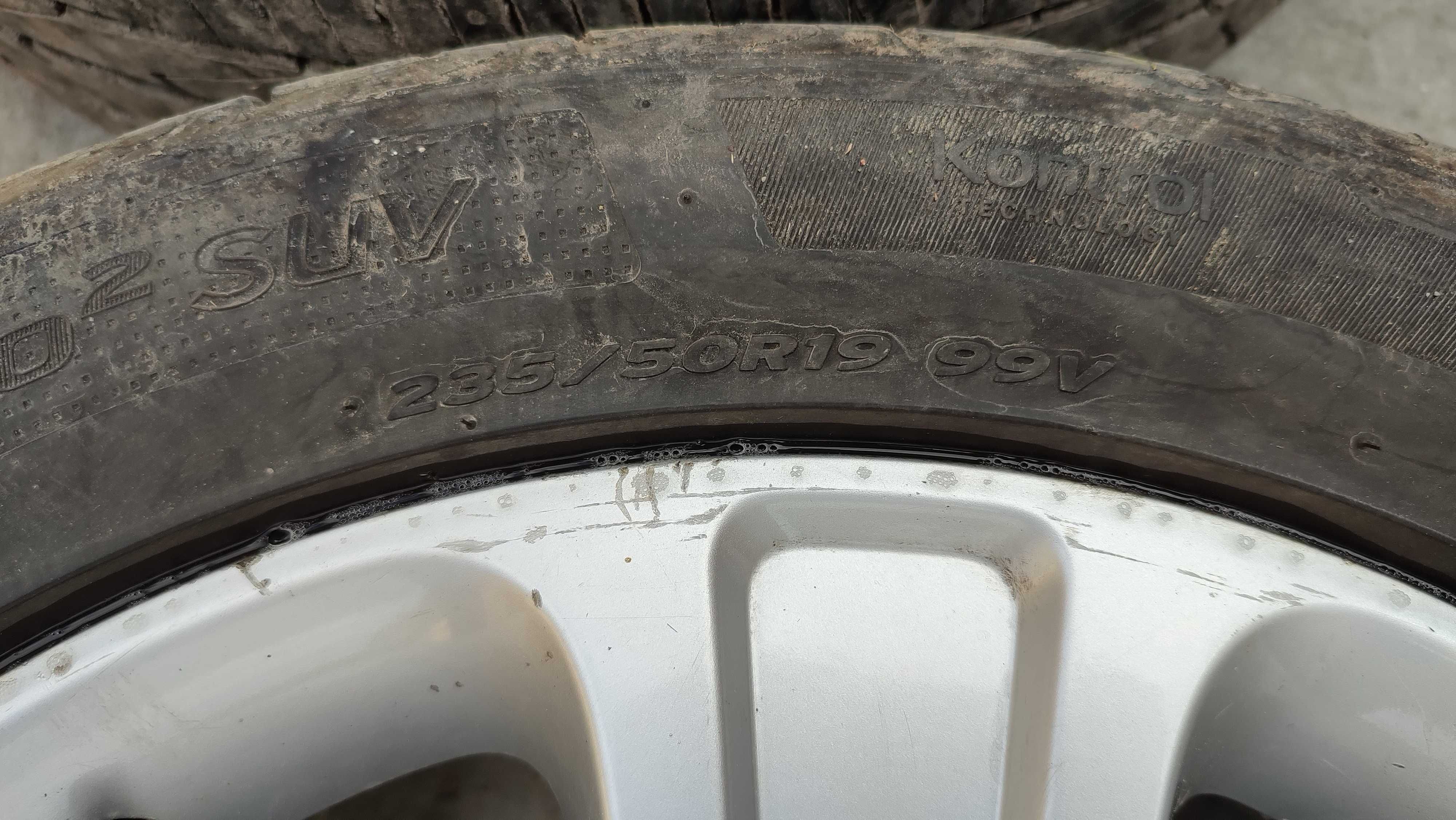 Jante cu anvelope 4 buc. Hankook 235/50 R 19 Chevrolet sau Opel 5x115