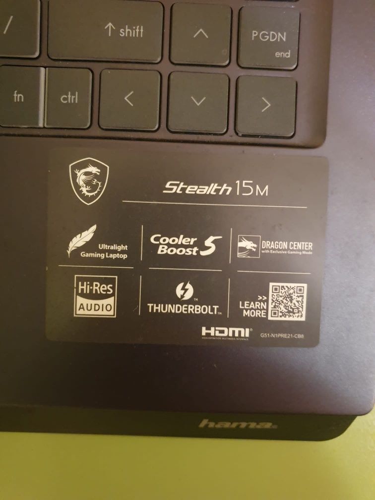 Laptop MSI Stealth 15M