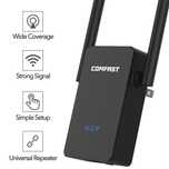 Wi-Fi усилвател COMFAST 300mbps удължител на обхват Двойна антена