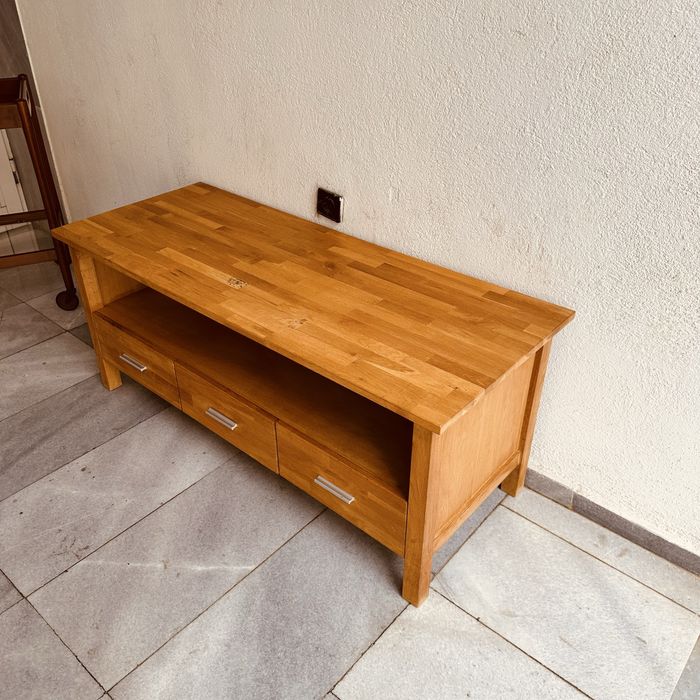 Ретро конзолен дъбов шкаф от 90-те